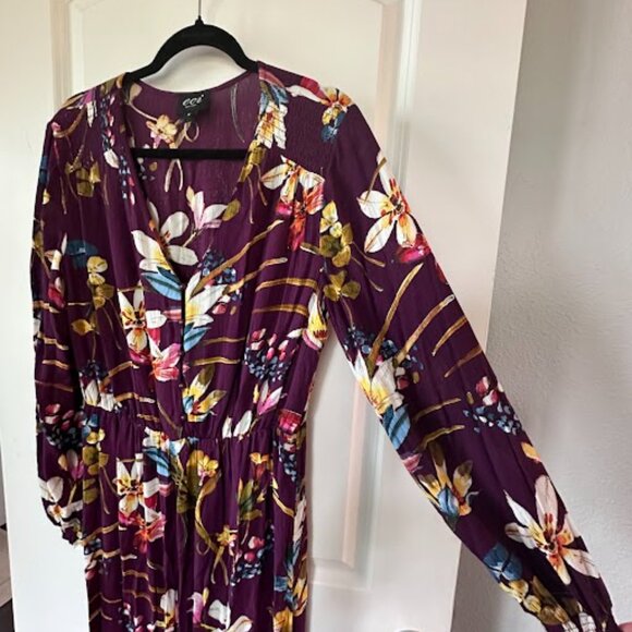 Long Sleeve Floral Maxi Dress - Picture 3 of 7